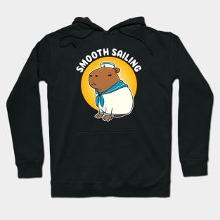 Smooth Sailing Cartoon Capybara Sailor Hoodie